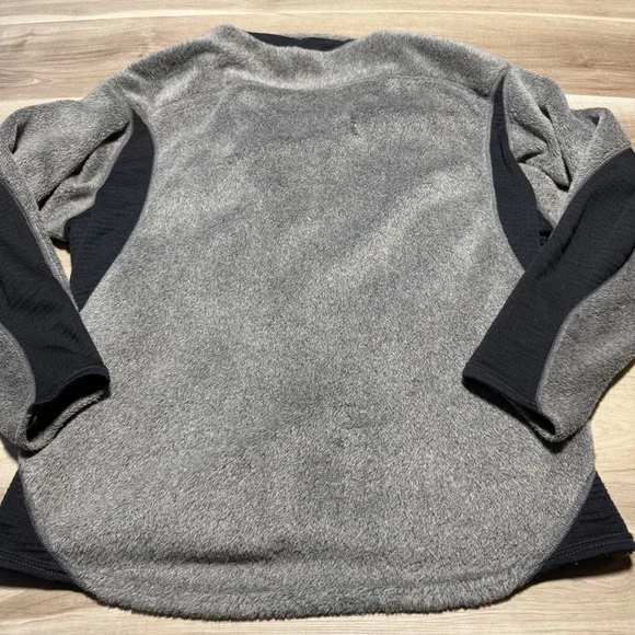 Vintage Patagonia R3 Fleece Jacket Men Large Gray Polartec Hi-Loft Full Zip